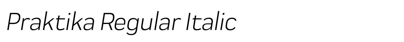 Praktika Regular Italic